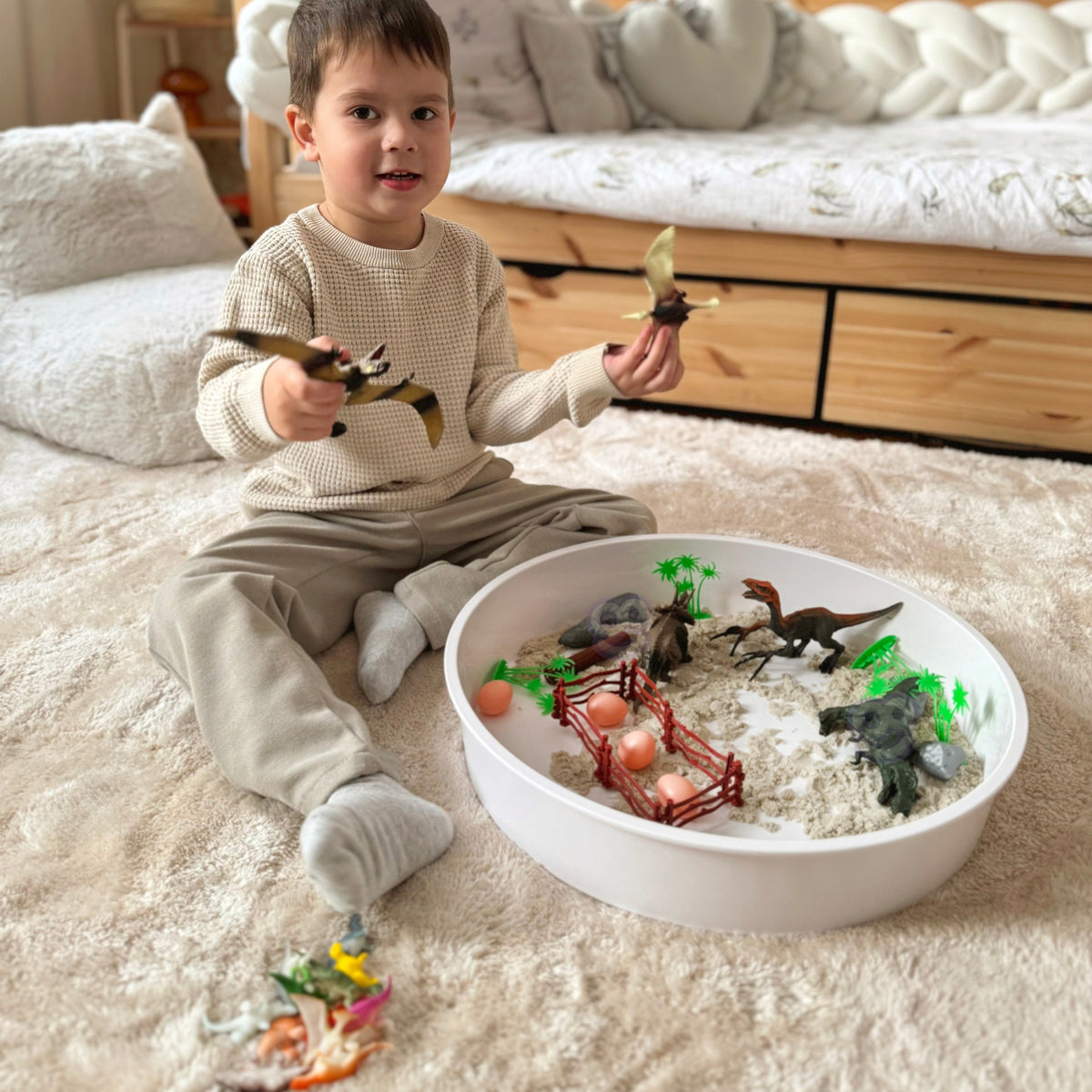 WOOPIE Dinozaurų Figūrėlių Rinkinys 40 vnt. Vaikams