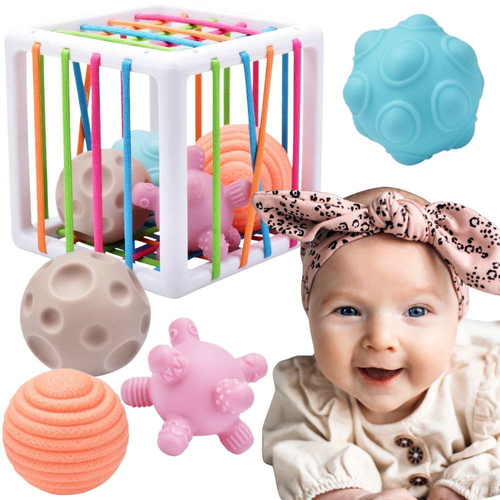 WOOPIE BABY Lankstus Sensorinis Kubas Rūšiuoklė, Formos 5 d.