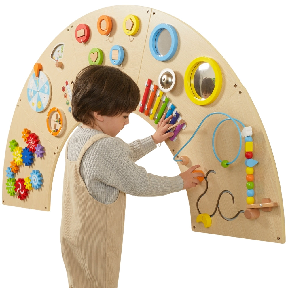 VIGA Montessori sieninė manipuliacinė lenta (lankas) – vaizdas 6