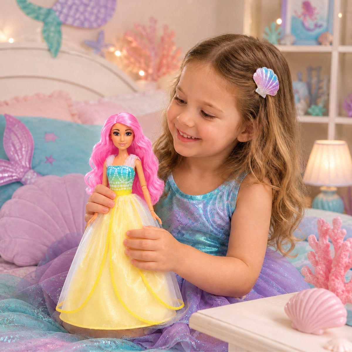 WOOPIE ROYAL Lili Lėlė Pasakų Vandenyno Princesė su Aksesuarais