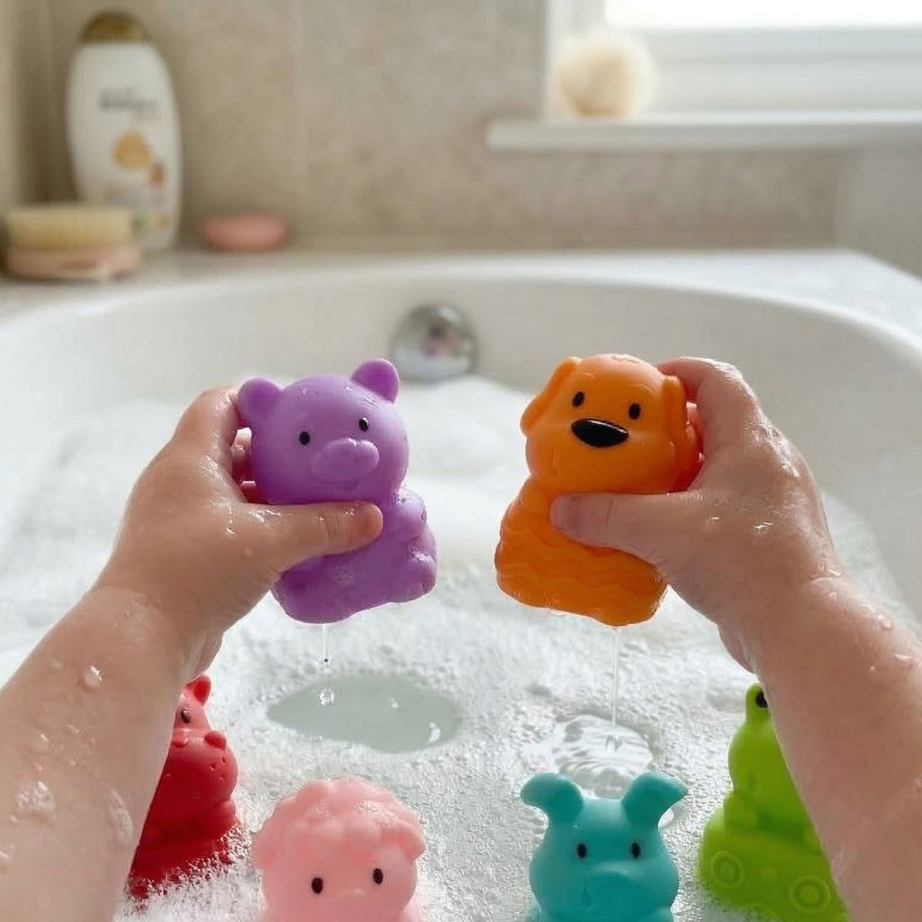 WOOPIE BABY Sensoriniai vonios gyvūnėliai, 6 vnt.