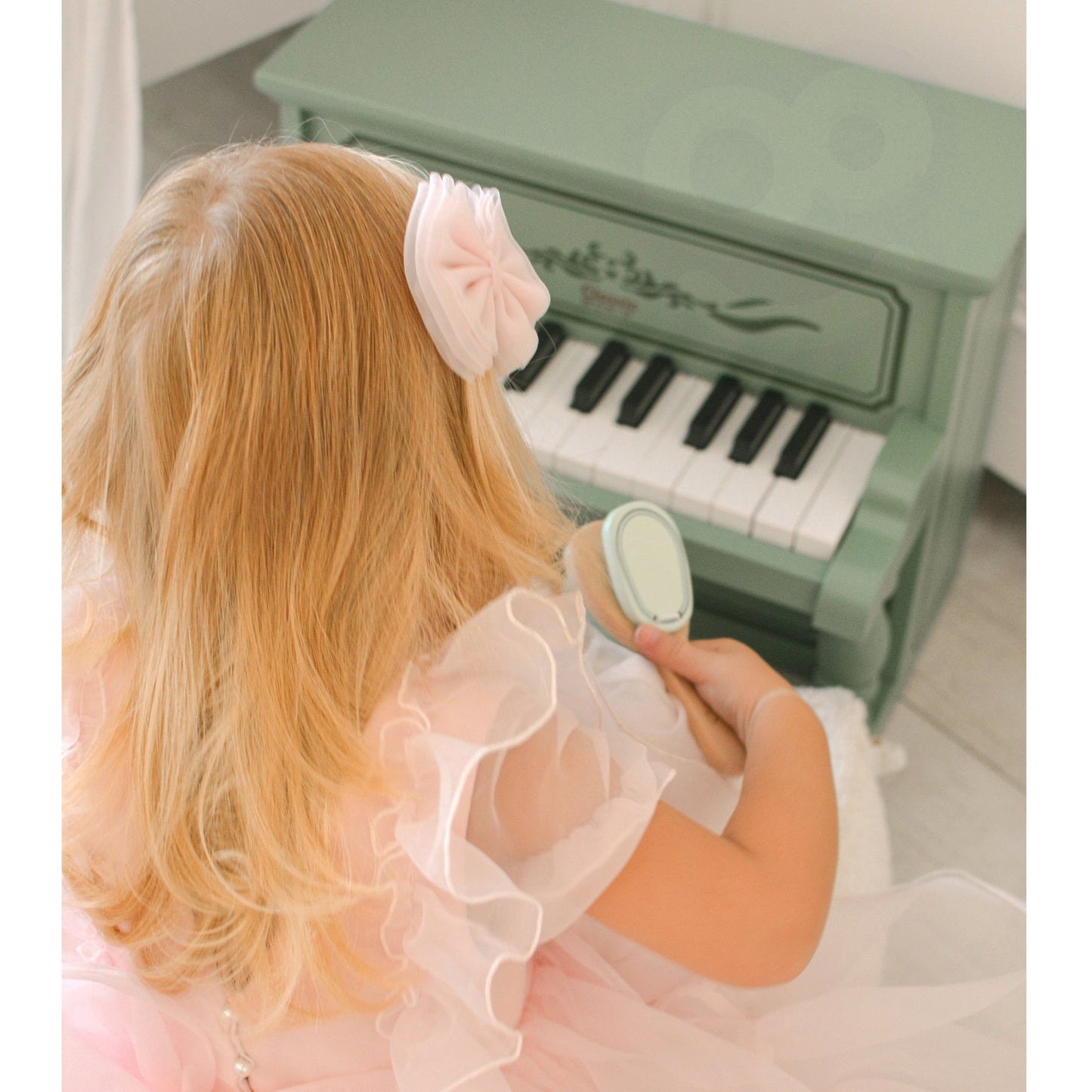 Classic World Vintažinis Medinis Pianinas Vaikams su Mokymosi Knyga