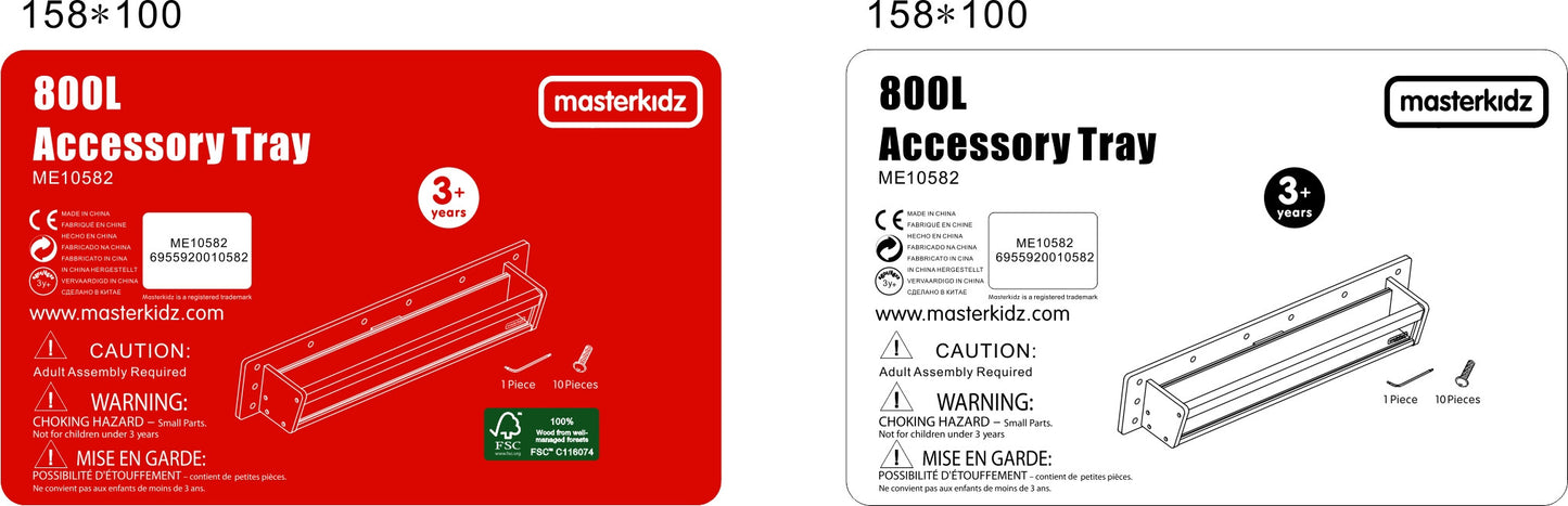 MASTERKIDZ Medinė Dėžutė su Skaidria Sienele STEM Lentai 80 cm