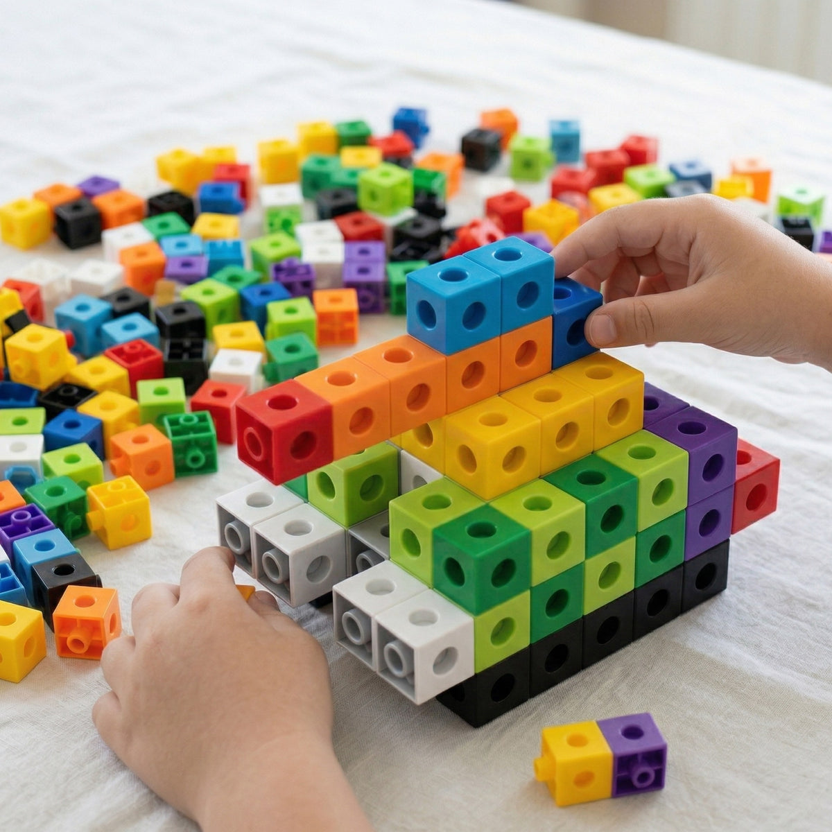 WOOPIE 3D Konstruktorius Kubeliai, 150 detalių, vaikams nuo 3 metų