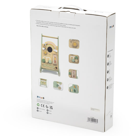 VIGA PolarB Medinis lavinamasis stumdukas / vaikštynė, žalias – pagrindinis vaizdas