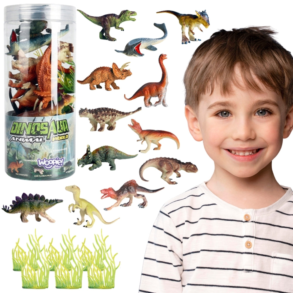 WOOPIE Dinozaurų figūrėlių rinkinys, 18 vnt (versija 2) – pagrindinis vaizdas