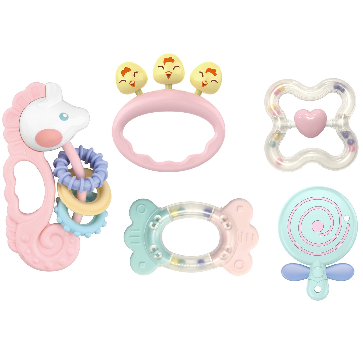 WOOPIE BABY Sensorinių barškučių ir kramtukų rinkinys – vaizdas 3