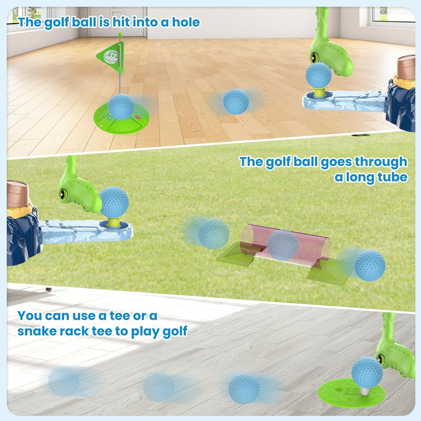 WOOPIE Įgūdžių žaidimas „Mini Golf Snake Golf“ - vaizdas 6