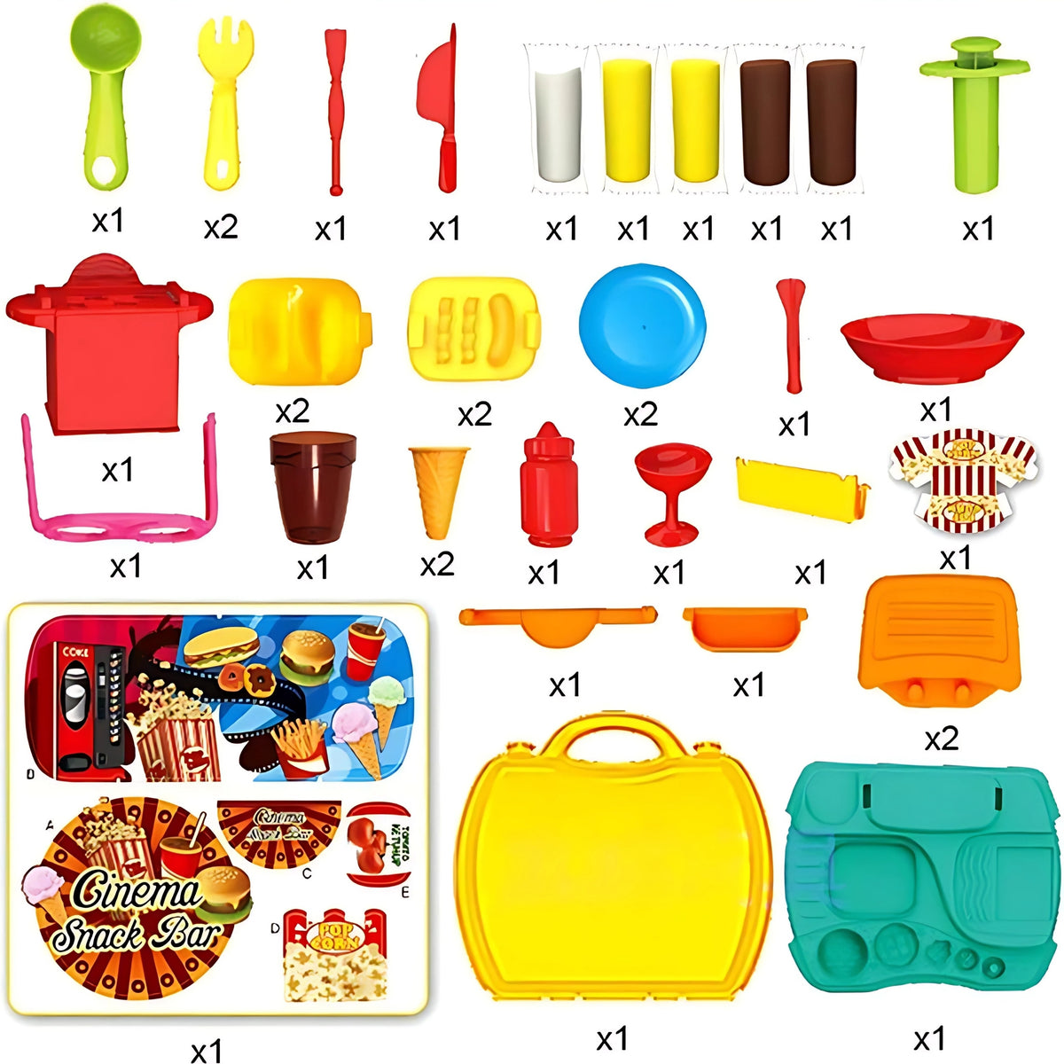 WOOPIE Play-Doh Užkandinės Kūrybinis Rinkinys Vaikams
