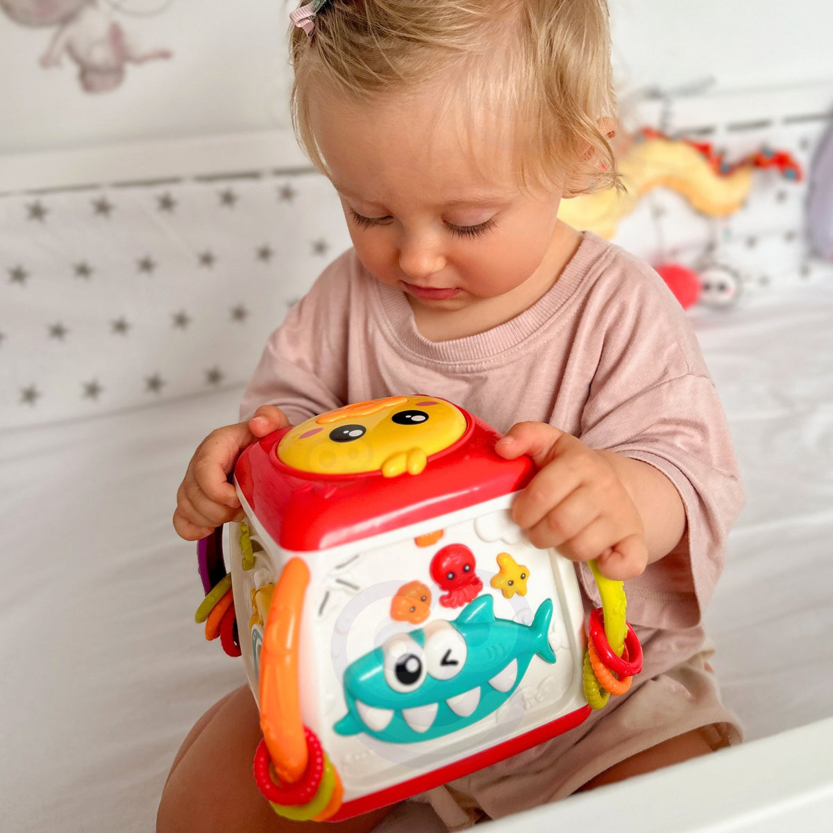 WOOPIE BABY Interaktyvus Daugiafunkcinis Lavinamasis Kubas 18m+