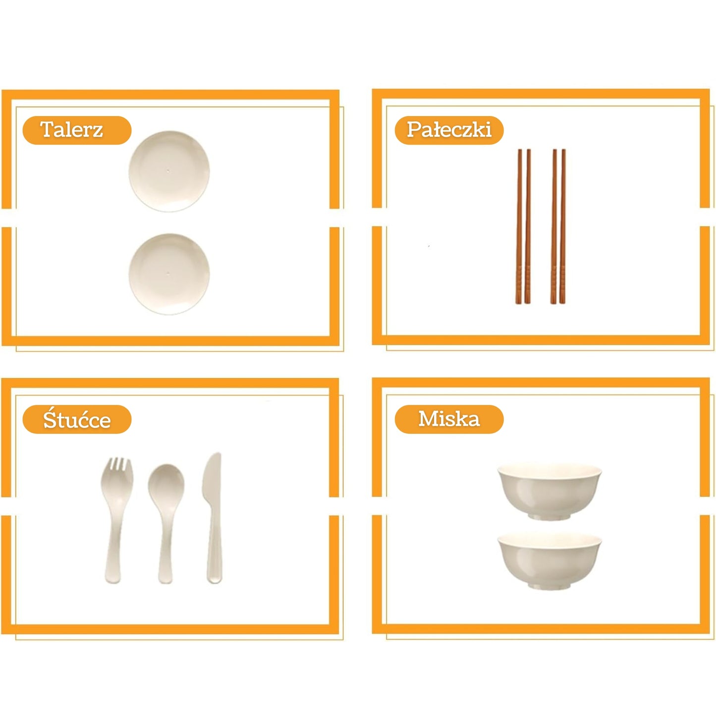 WOOPIE Mažojo virėjo rinkinys: puodai, keptuvė, virdulys, baltas, 32 vnt – vaizdas 3