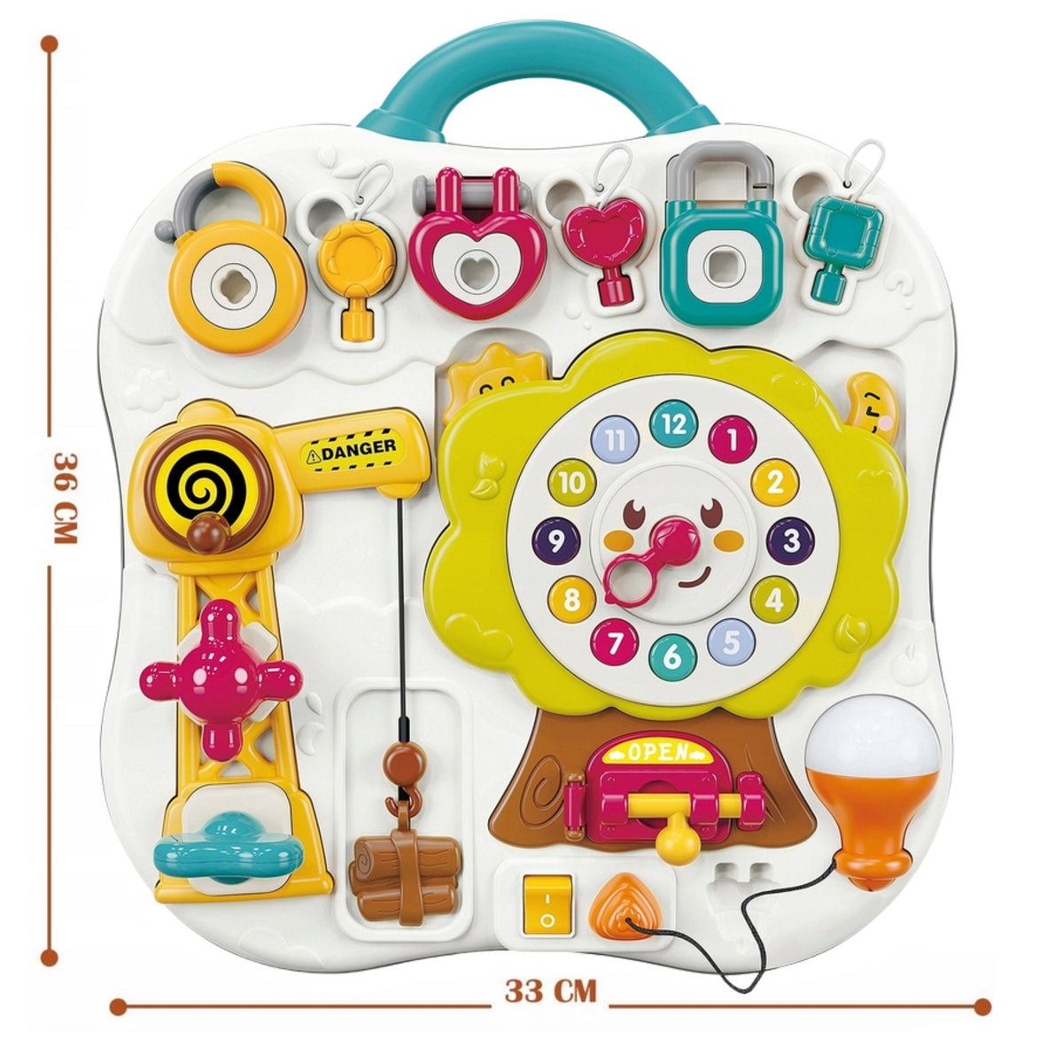 WOOPIE Baby Montessori Lavinamoji Manipuliacinė Lenta Kūdikiams 1+