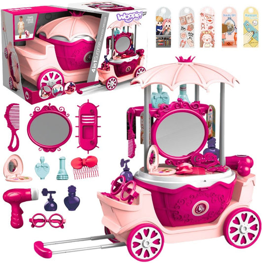 WOOPIE Grožio salonas/Tualetinis staliukas ant ratukų 4in1 (31 priedas) – pagrindinis vaizdas