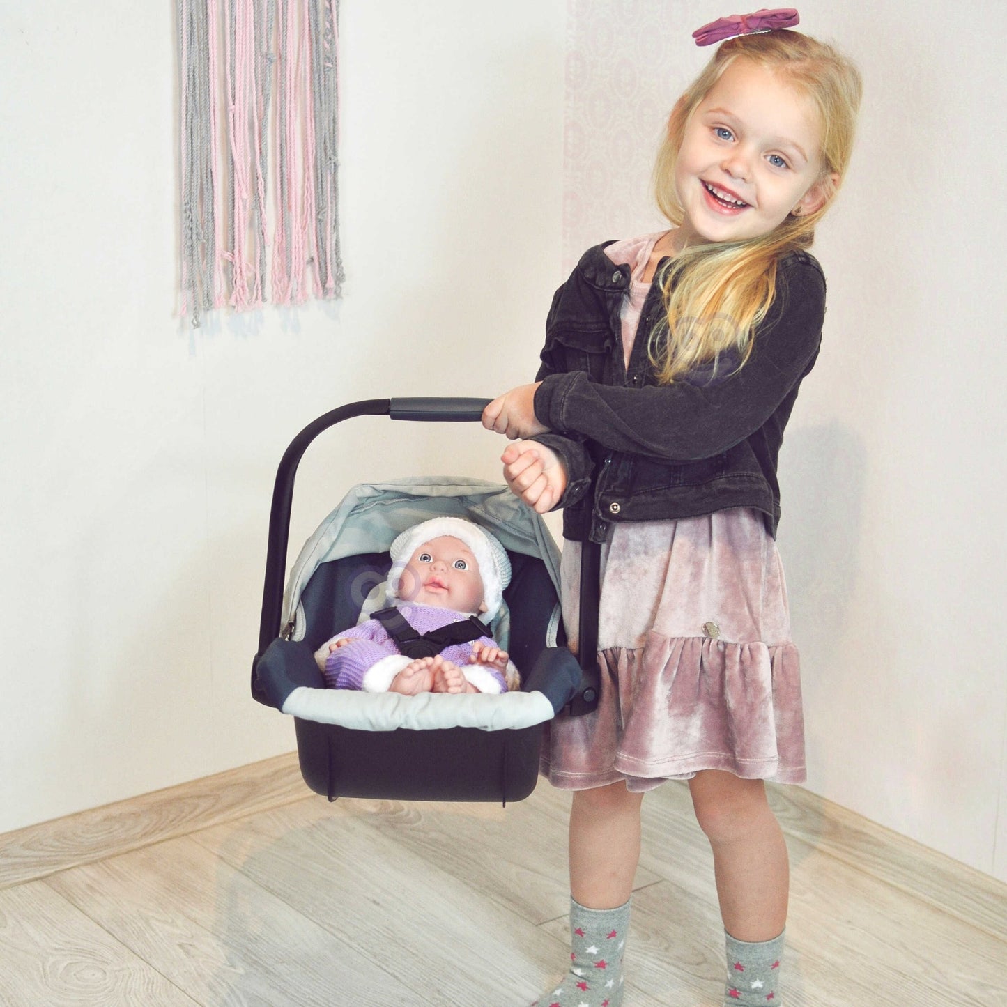 WOOPIE ROYAL Lėlių Nešiojamoji Kėdutė Lėlėms 33–48 cm