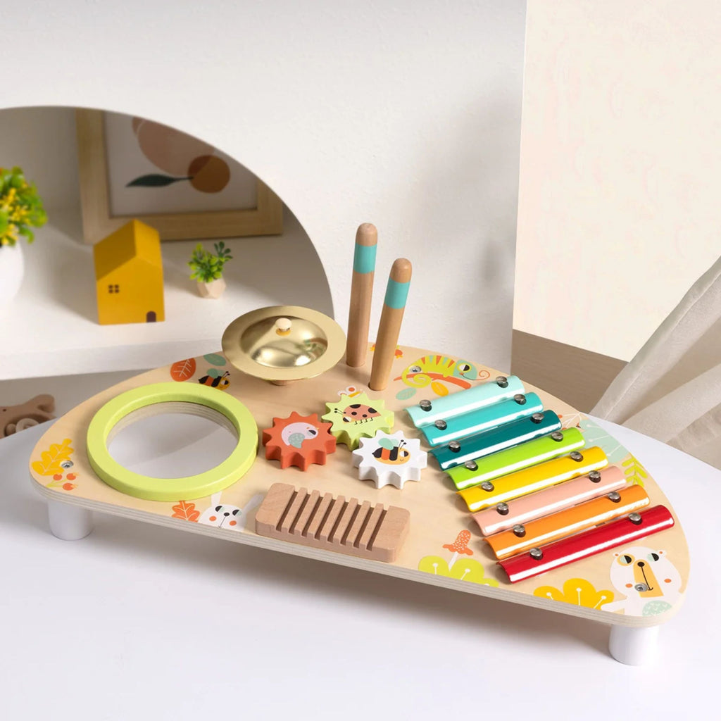 TOOKY TOY Daugiafunkcinis Muzikos Centras – Ksilofonas, Būgnas, Cimbolai