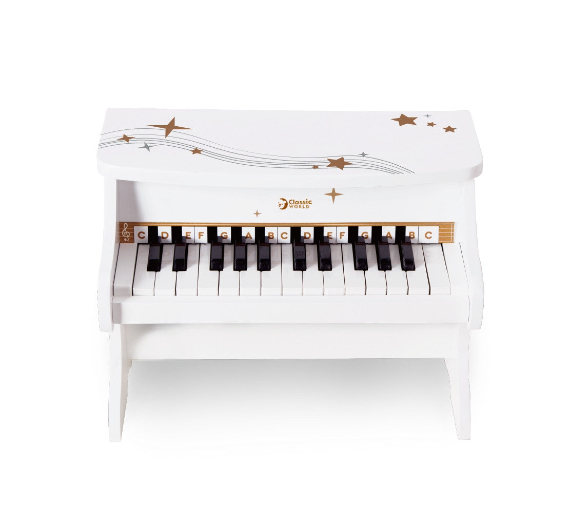 CLASSIC WORLD Medinis pianinas vaikams su mokymo knygele
