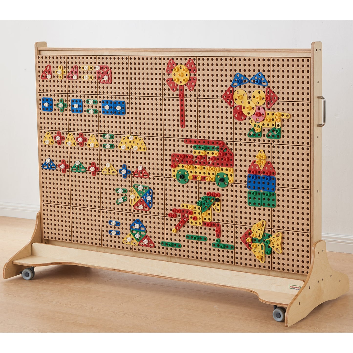 MASTERKIDZ Geometrinės figūros STEM sienelėms 260 vnt. kūrybinis rinkinys