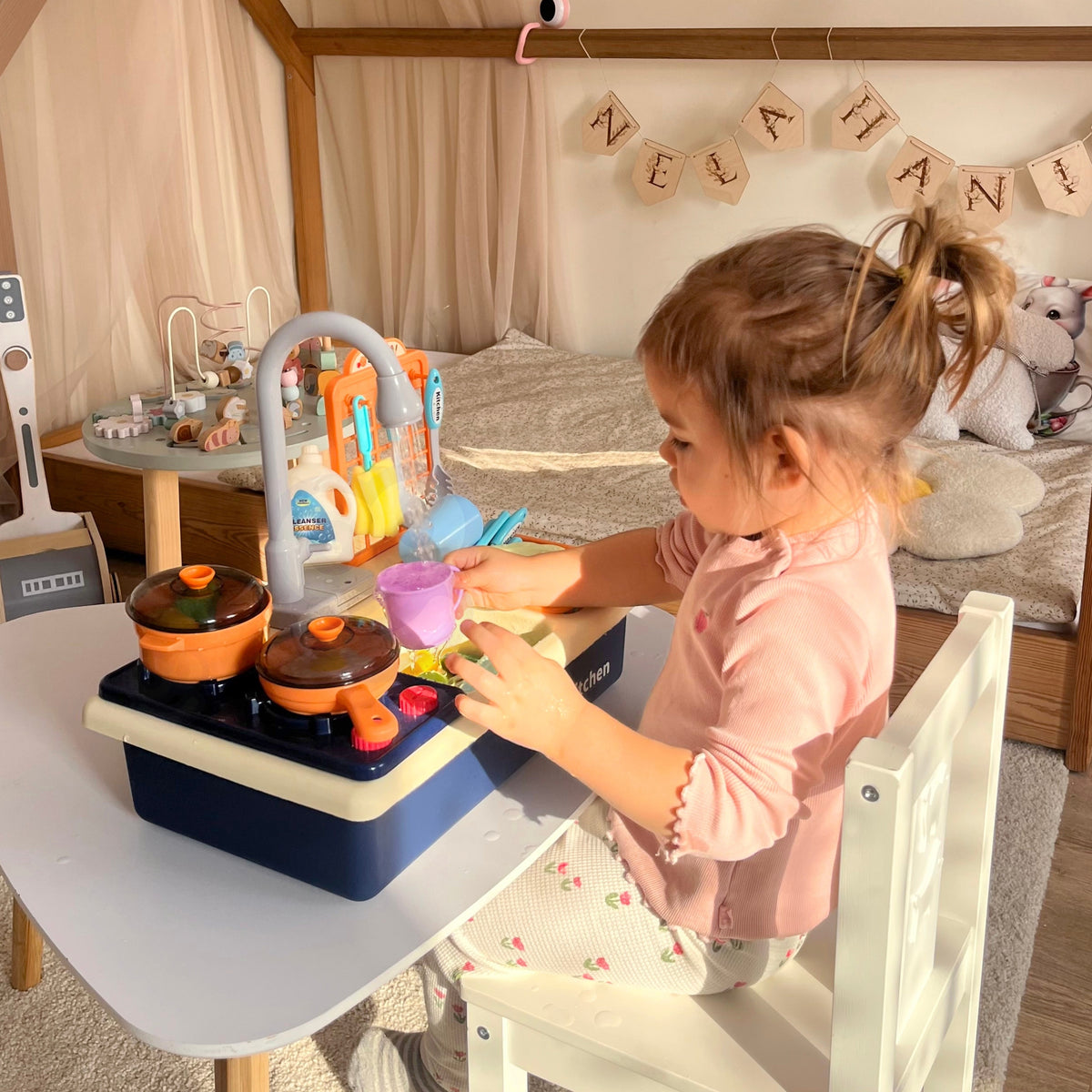 WOOPIE 2-in-1 Žaislinė Kriauklė ir Viryklė Vaikams 3+