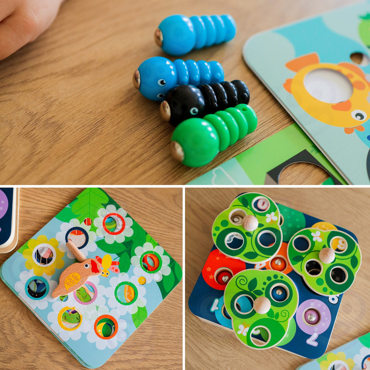 TOOKY TOY Medinis magnetinis žaidimas Paukštis ir vabalai 2in1