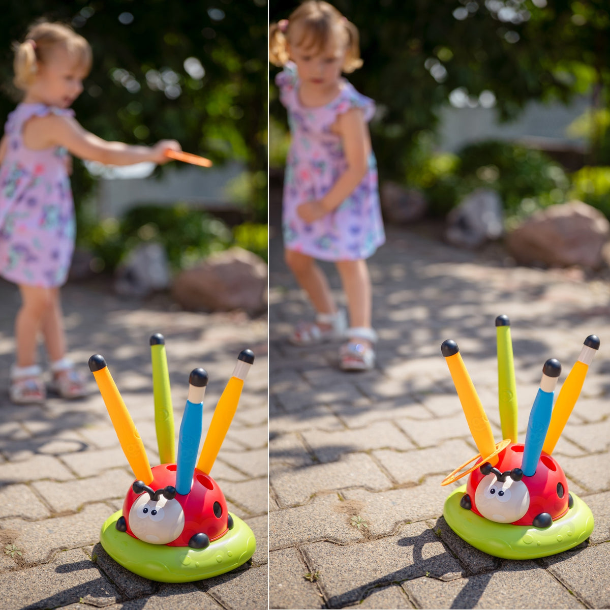 WOOPIE 3in1 raketų paleidėjas, šokdynė ir taiklumo žaidimas Boružė
