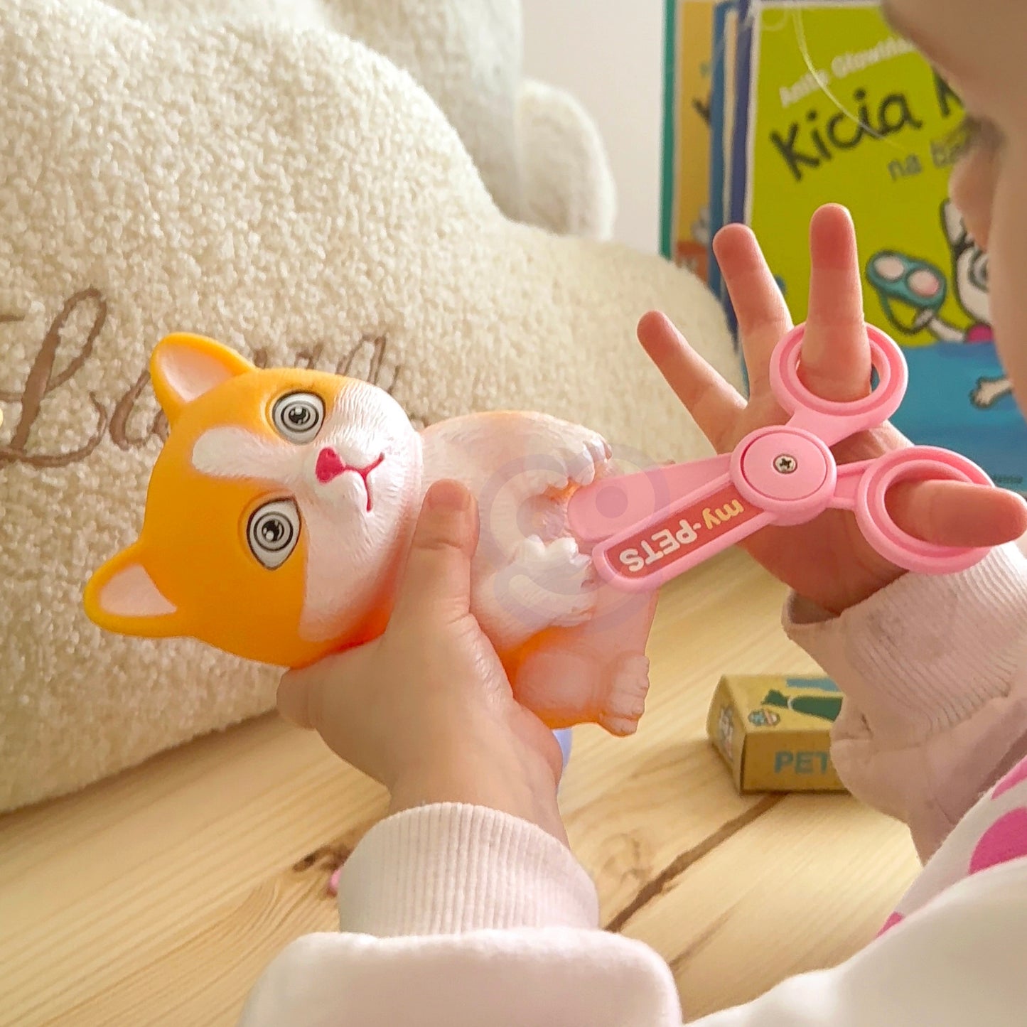 WOOPIE Kačiukas Nešiojamas Grožio Salonas 2in1 Kuprinėje (transportavimo dėžė) – vaizdas 2