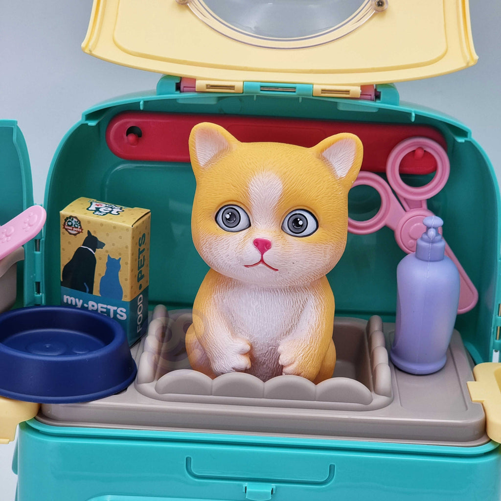 WOOPIE Katinuko grožio salonas 2 in 1 kuprinėje – nešiojamas rinkinys