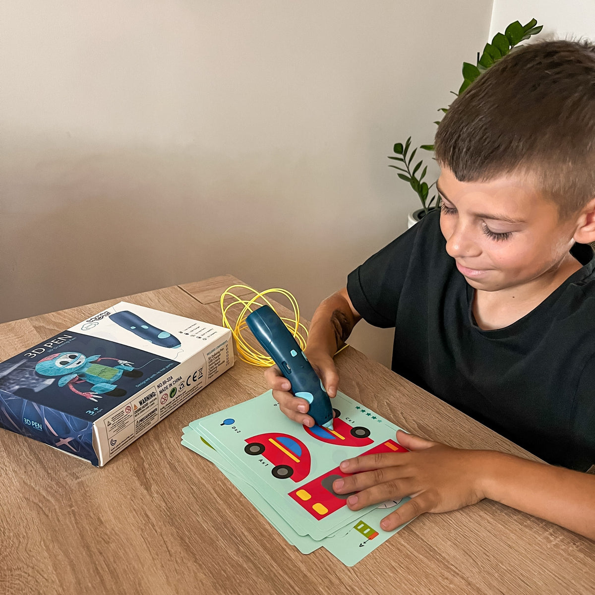 WOOPIE 3D Spausdinimo Rašiklis Vaikams su Saugiomis USB Kasetėmis