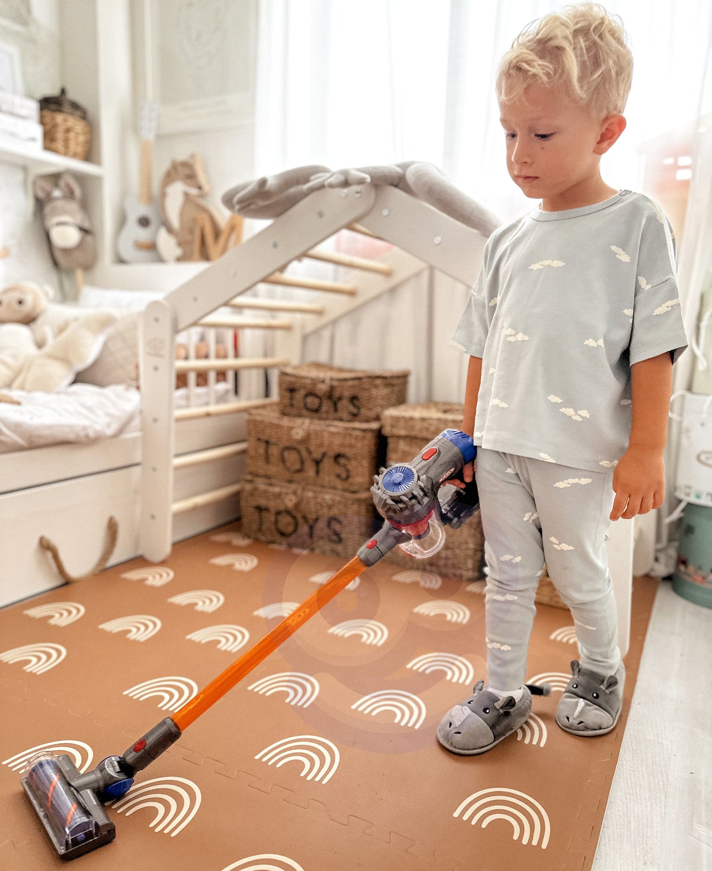 WOOPIE 3-in-1 Interaktyvus Vaikiškas Dulkių Siurblys su Siurbimo Funkcija