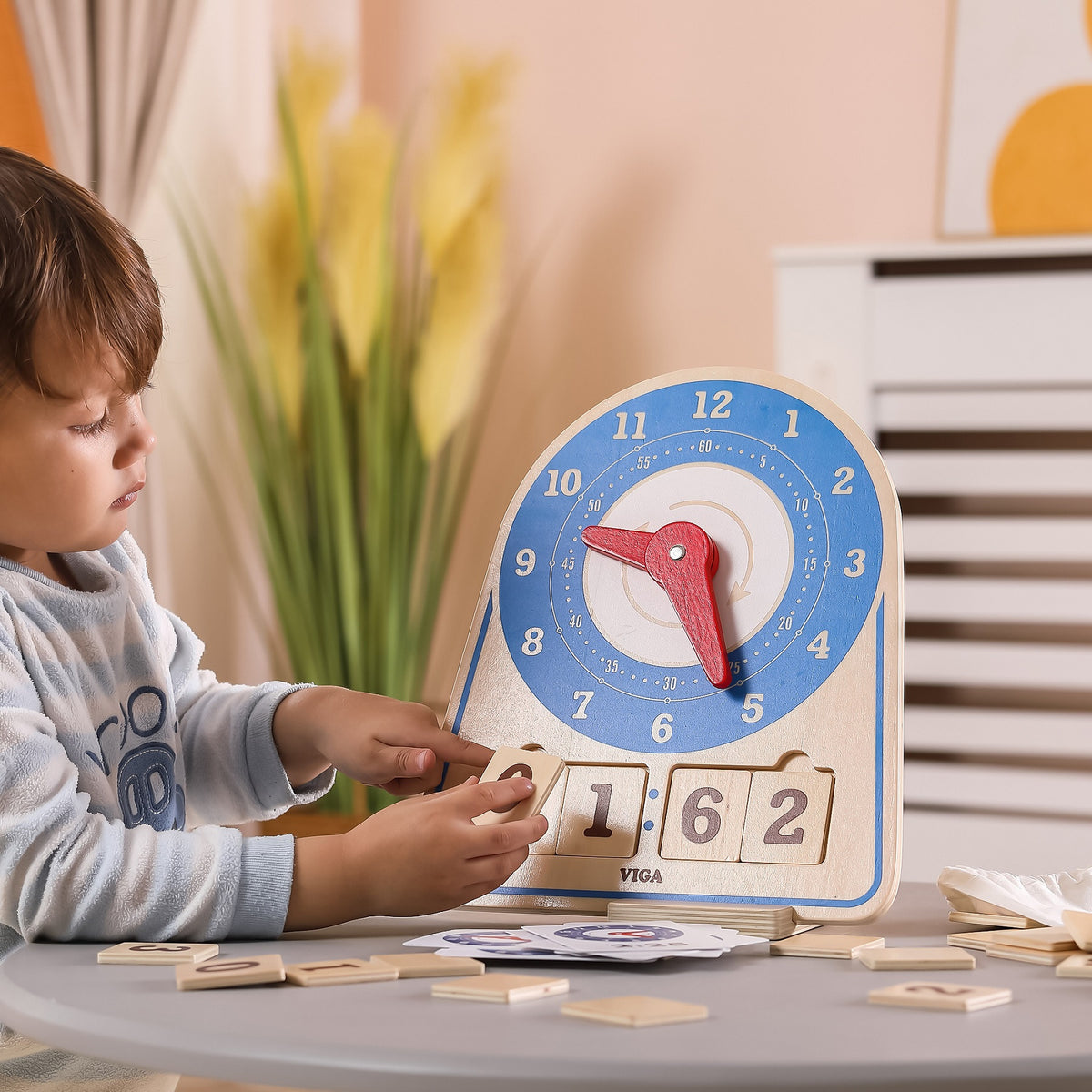 VIGA Medinis Laikrodis Laiko Mokymuisi Montessori
