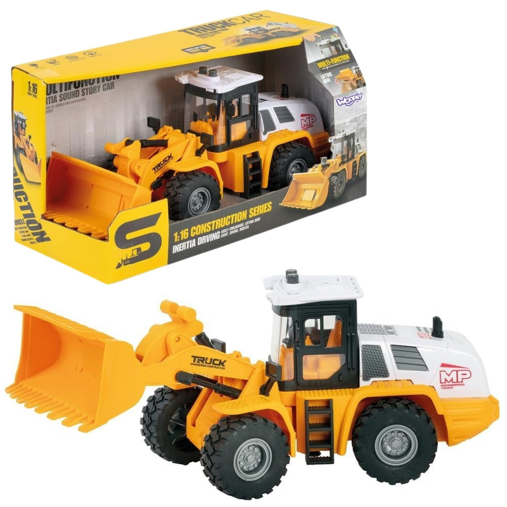 WOOPIE Ekskavatorius-Kroviklis 1:16 su Šviesos ir Garso Efektais
