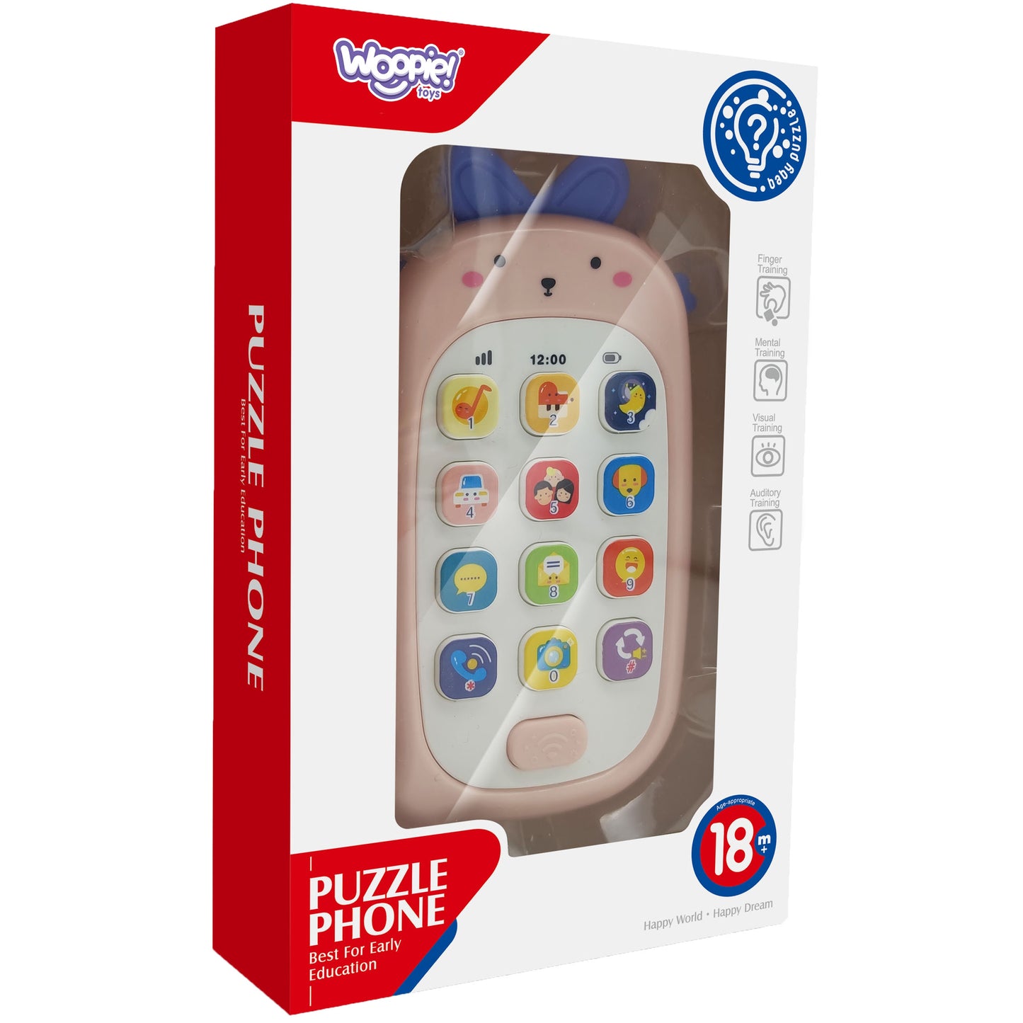 WOOPIE BABY Interaktyvus mobilusis telefonas su garsais – vaizdas 3