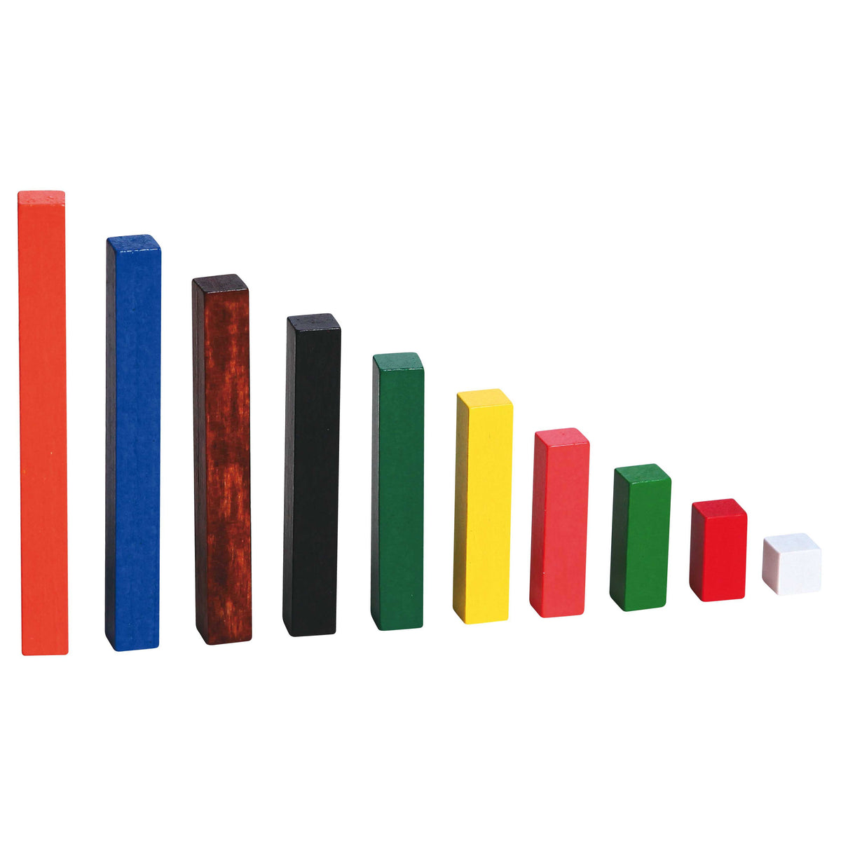 VIGA Medinės Skaičiavimo Lazdelės Cuisenaire 308 dalys