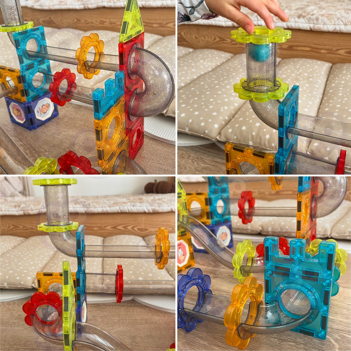 WOOPIE Magnetinis Konstruktorius 3D Kamuoliukų Trasa 113vnt.