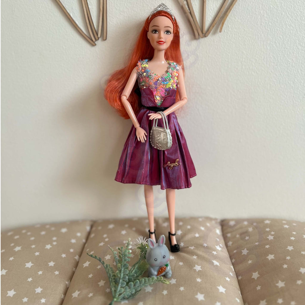 WOOPIE ROYAL Emi Fashion Lėlė 32 cm – Rožinė Suknelė ir Priedai