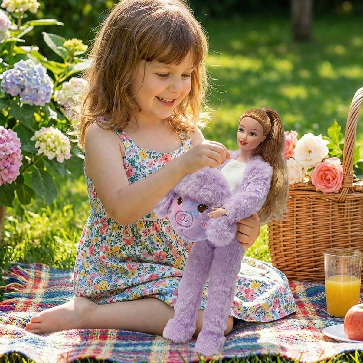 WOOPIE ROYAL Lėlė Emi violetiniame aviuko kostiumėlyje 29 cm
