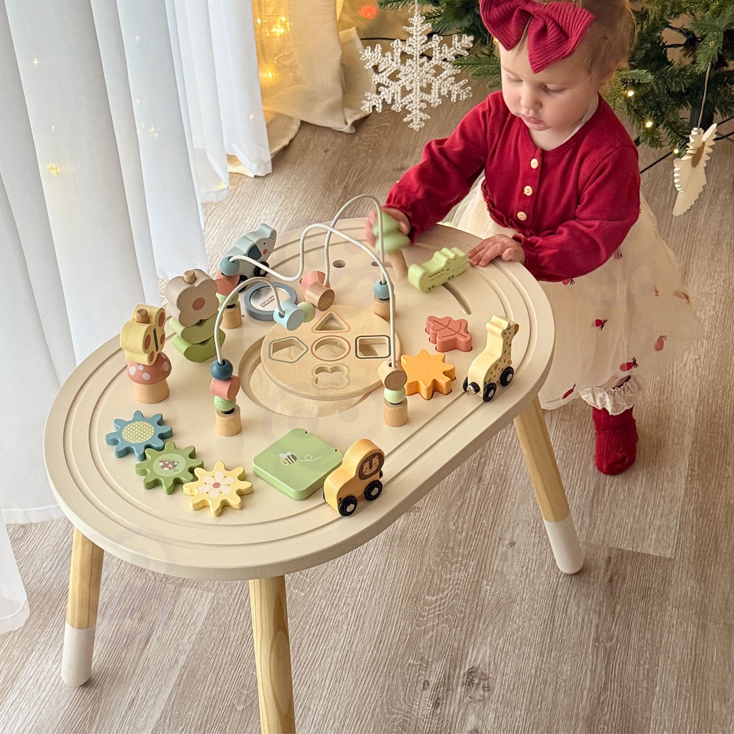 TOOKY TOY Medinis veiklos staliukas „Safari“ su priedais – vaizdas 2