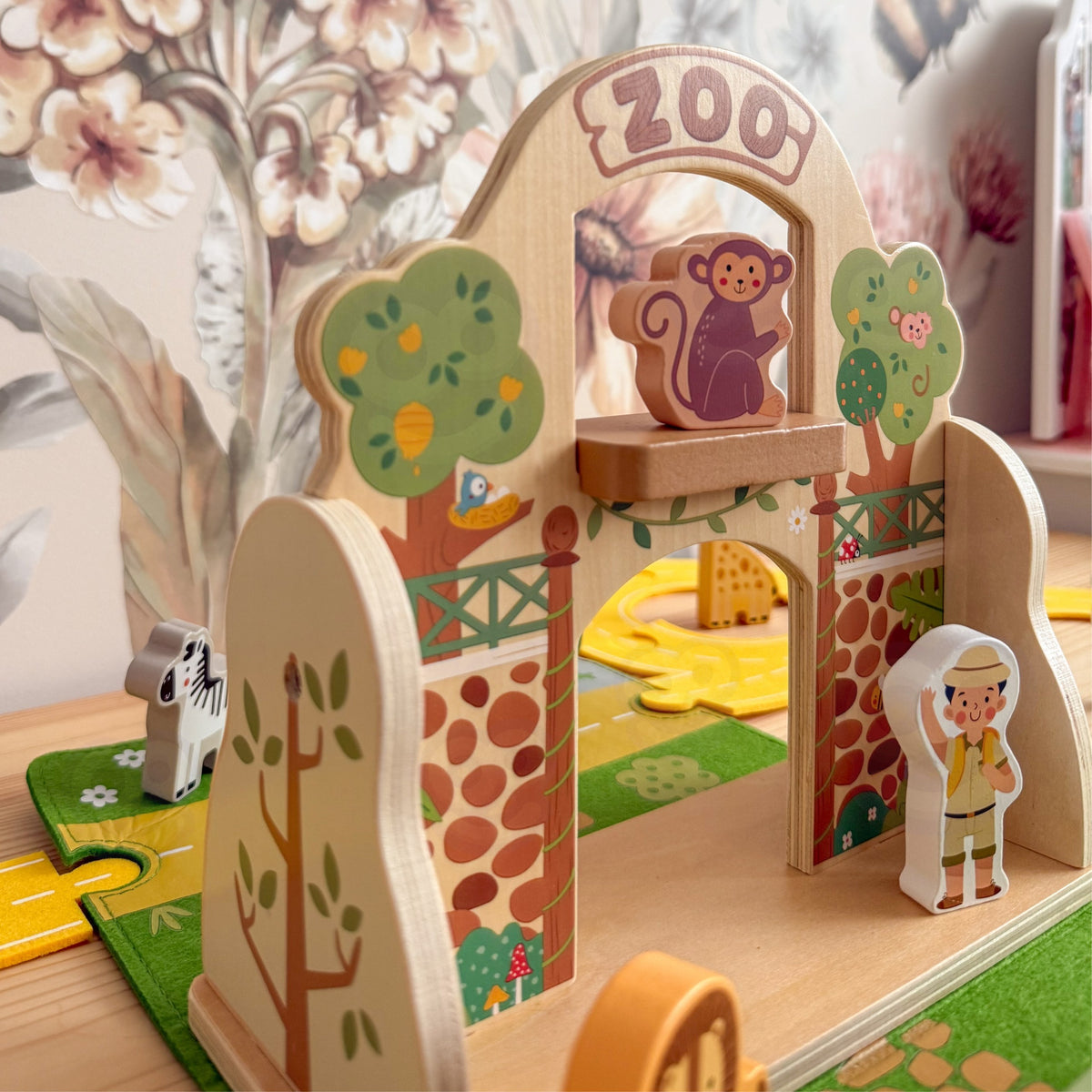 TOOKY TOY Mini Zoologijos Sodo Rinkinys Kelioninis Krepšys