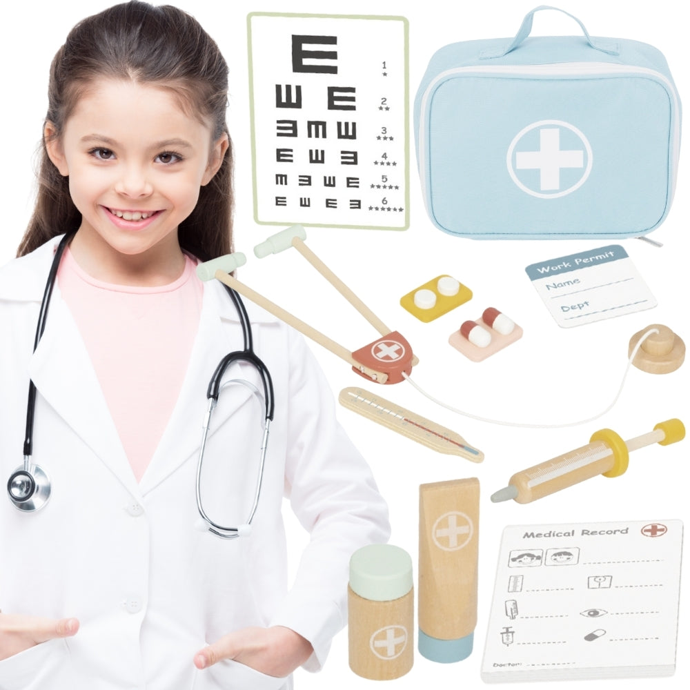 TOOKY TOY Medinis mažojo gydytojo rinkinys lagaminėlyje su priedais – pagrindinis vaizdas