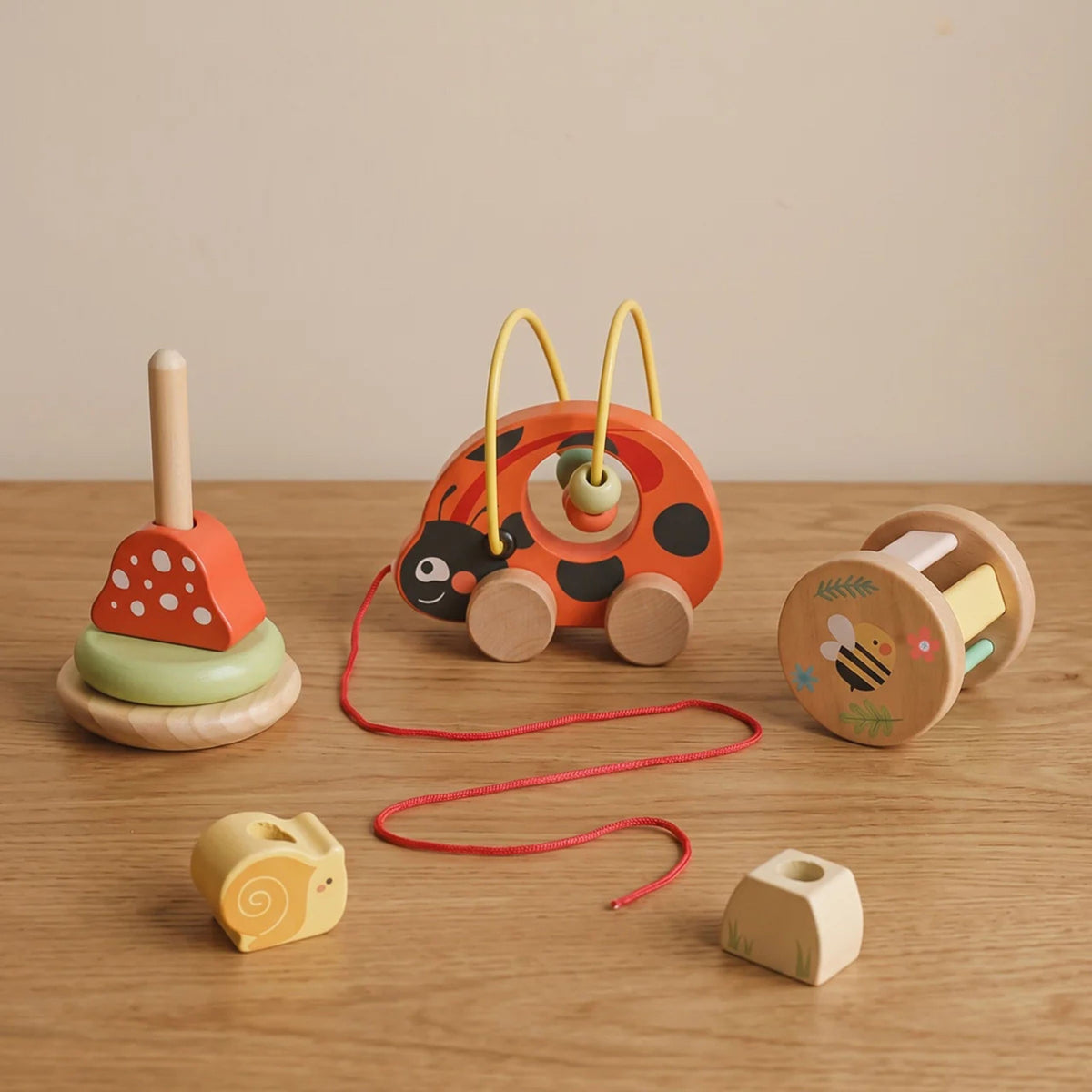 TOOKY TOY Boružėlė 3in1 Medinis Lavinamasis Rinkinys