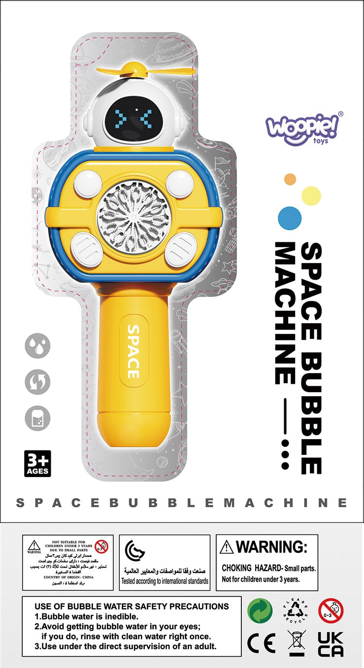 WOOPIE Astronautas – muilo burbulų leidimo mašina, rožinė – vaizdas 3