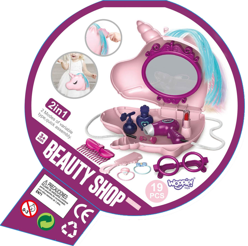 WOOPIE Grožio Salonas 2in1 Vienaragio Rankinėje Kosmetinis Staliukas