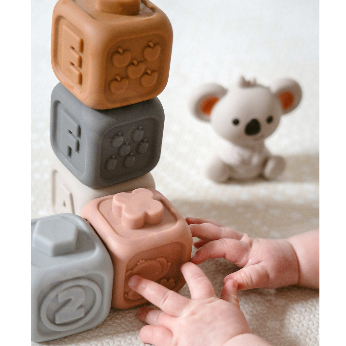 WOOPIE BABY Sensoriniai kaladėlės su skaičiais 2in1