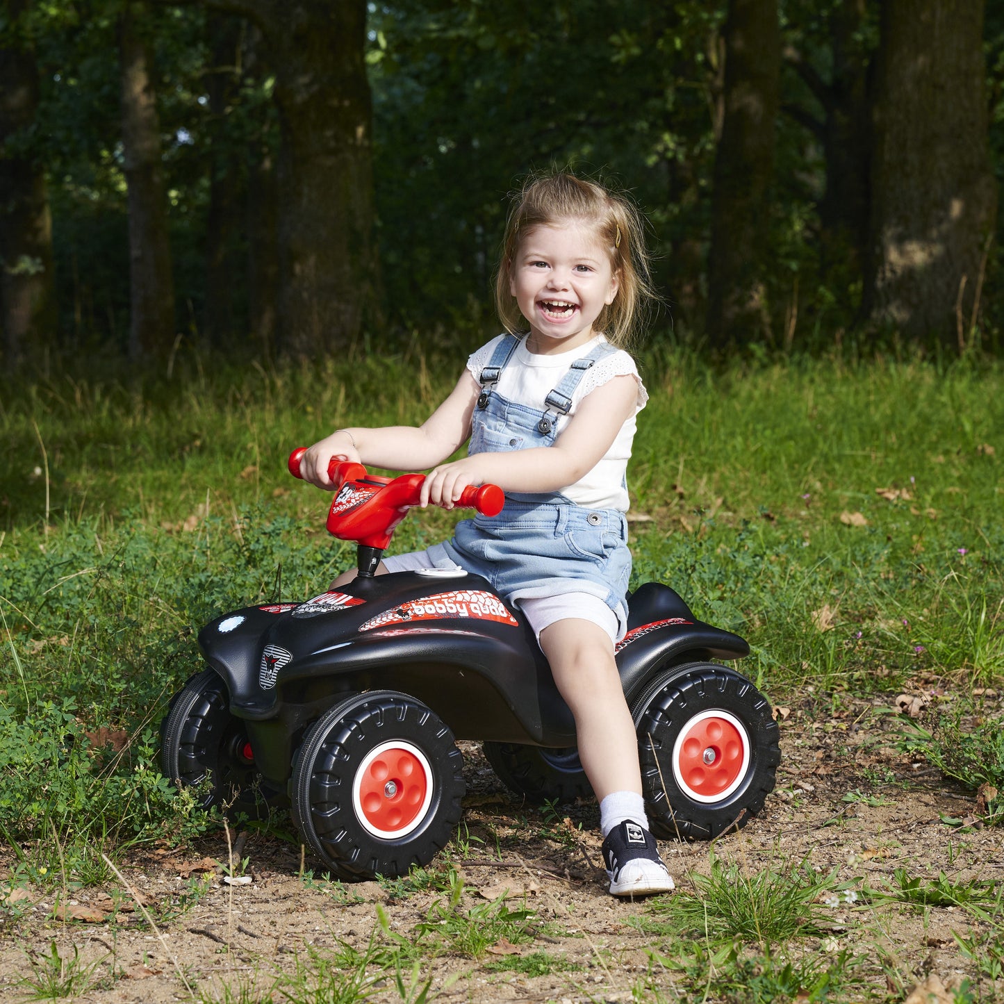 BIG Bobby Quad Racing Vaikiškas Keturračio Paspirtukas Juodas