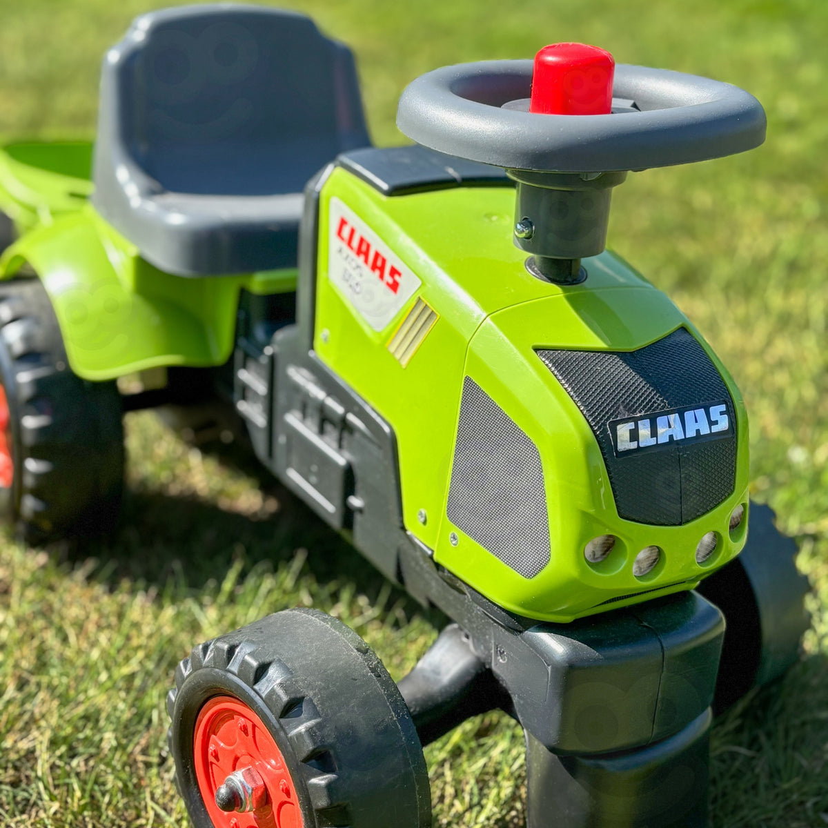 FALK Baby Claas Axos 310 Žalias Minitraktoris su Priekaba, nuo 1 m.
