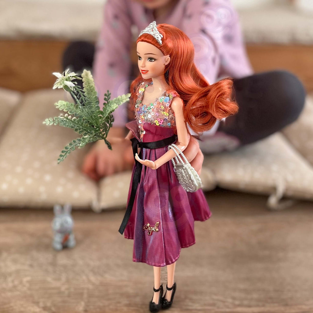 WOOPIE ROYAL Emi Fashion Lėlė 32 cm – Rožinė Suknelė ir Priedai
