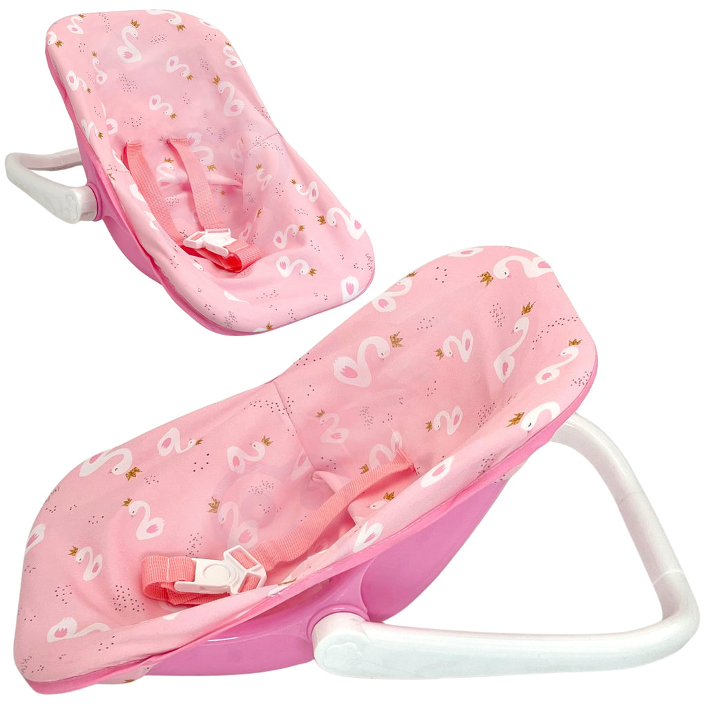 WOOPIE ROYAL Lėlė Kūdikis 30,5 cm su Rožine Nešykla – Rinkinys