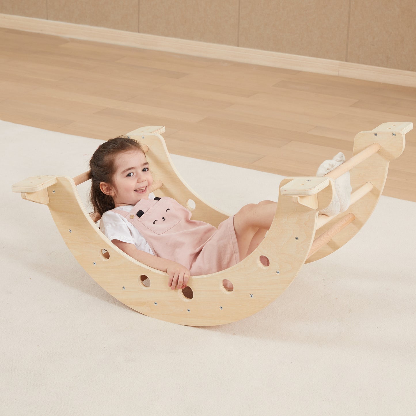 VIGA Medinis Montessori supamasis arkliukas – lavinamasis balanso žaislas