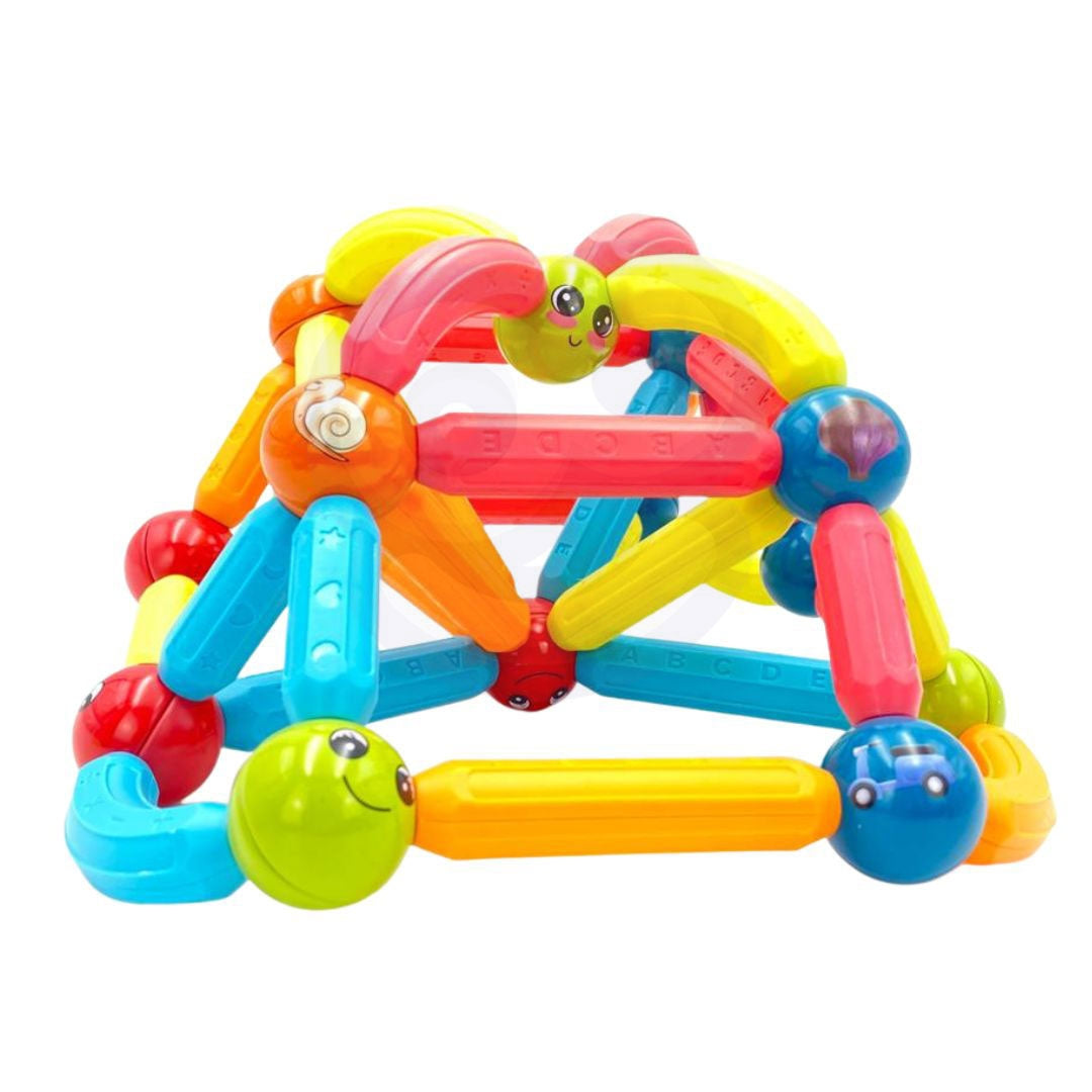 WOOPIE Magnetinis edukacinis konstruktorius, 128 elementai – vaizdas 6