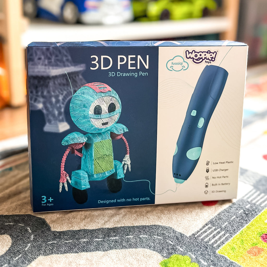 WOOPIE 3D Spausdinimo Rašiklis Vaikams su Saugiomis USB Kasetėmis