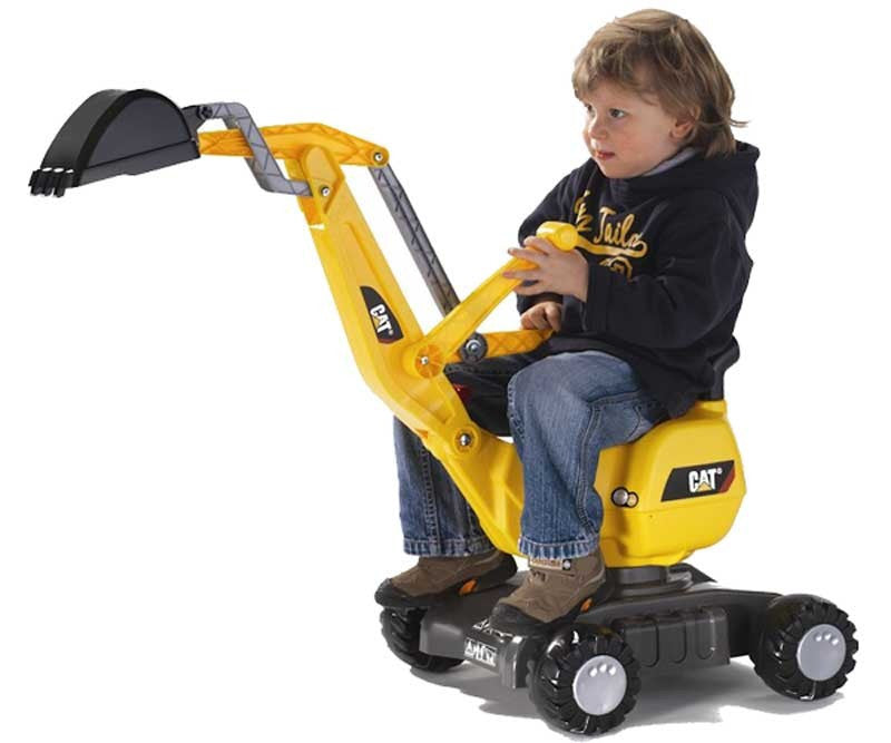 Rolly Toys RollyDigger CAT Važiuojamas Ekskavatorius 360° Geltonas